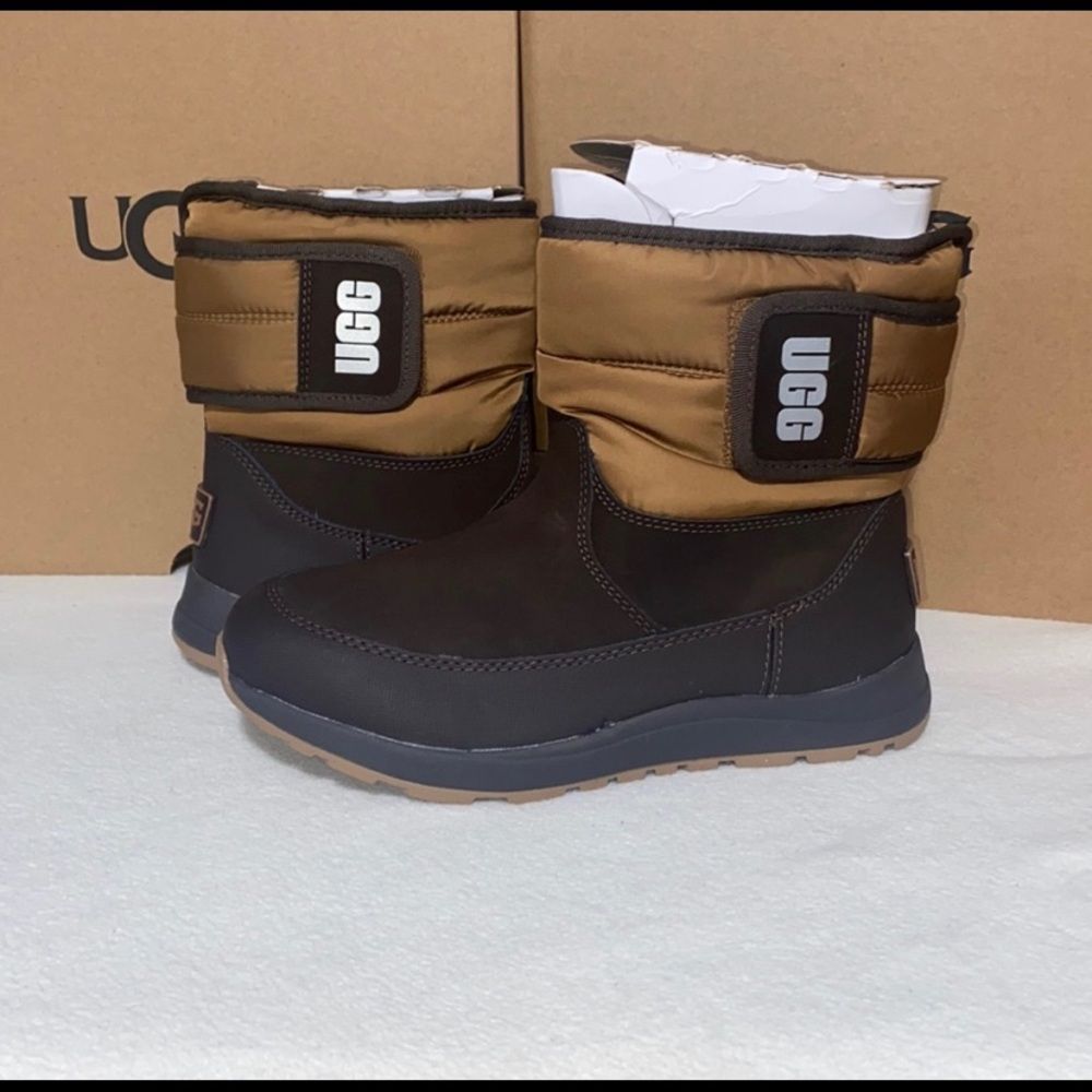 UGG Kids' Black and Tan Winter Boots